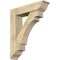 Ekena Millwork Merced Traditional Rough Sawn Bracket w/ Offset Brace, Douglas Fir, 8"W x 34"D x 40"H BKT0806X34X40MRC01RDF - alternate 1